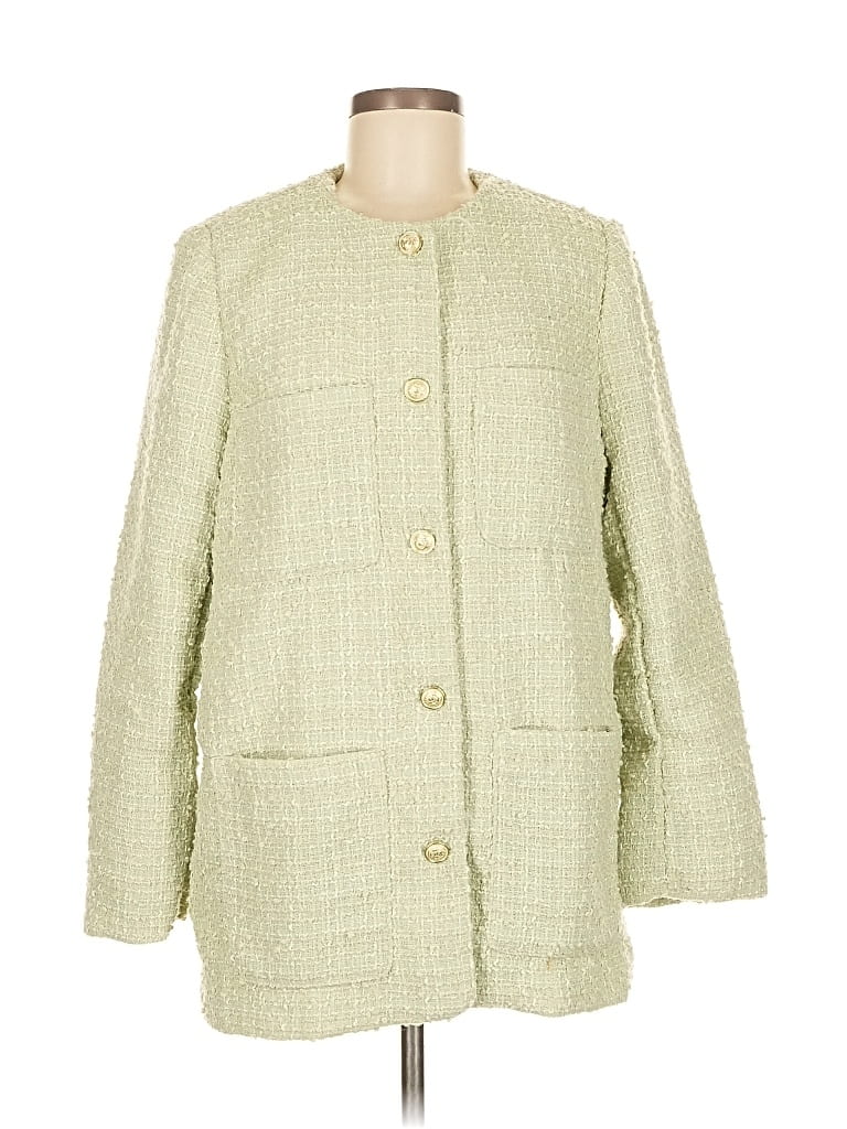 Pre-owned H&m Coat In Green