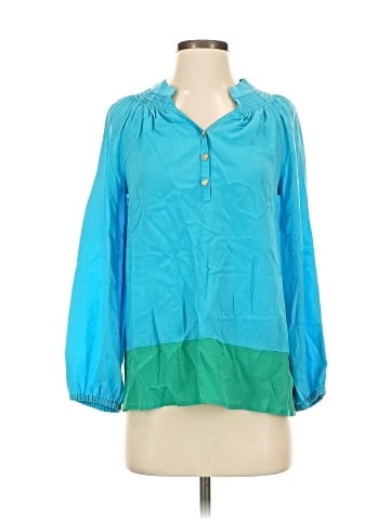 Lilly Pulitzer Long Sleeve Silk Top (view 1)