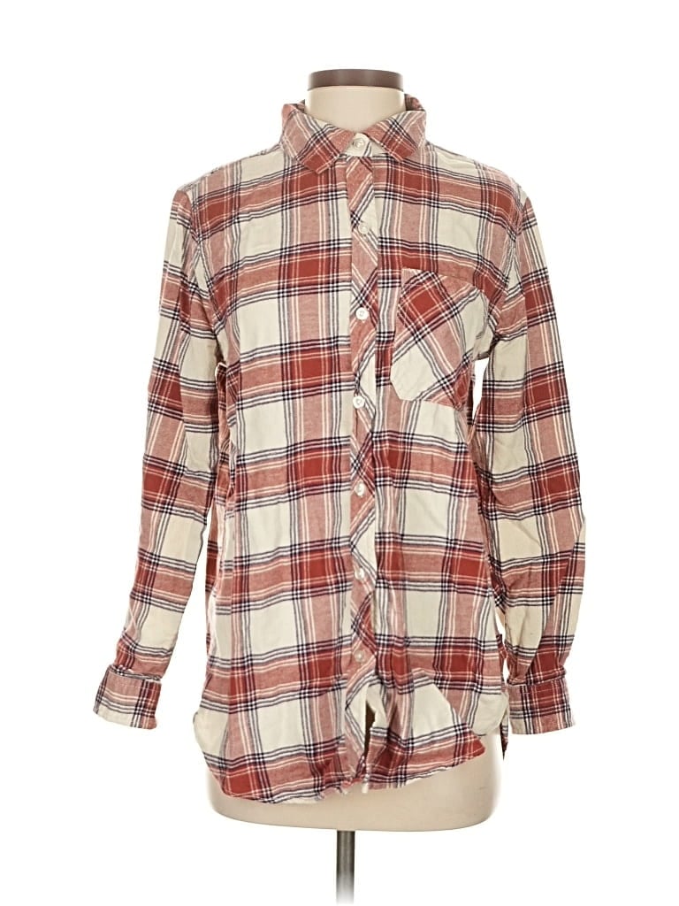 Pre-owned Gap Long Sleeve Button Down Shirt In Brown