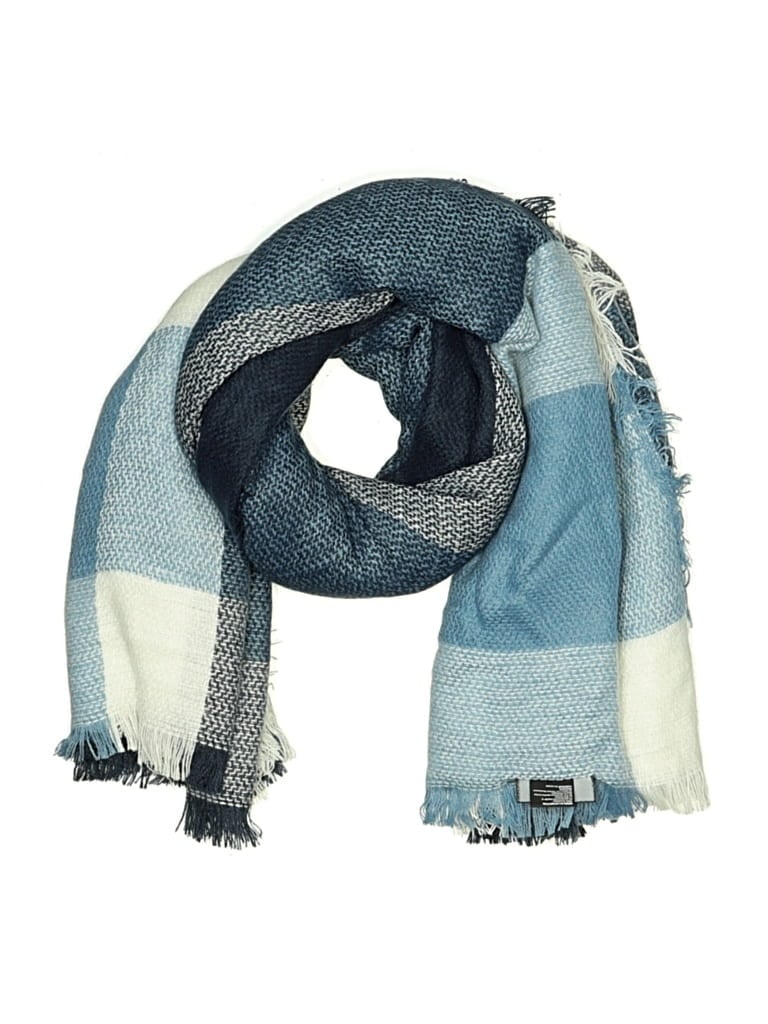Pre-owned David & Young Scarf In Blue