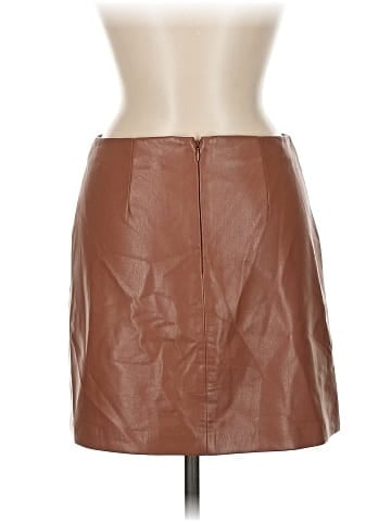 Sun-deh Faux Leather Skirt (view 2)