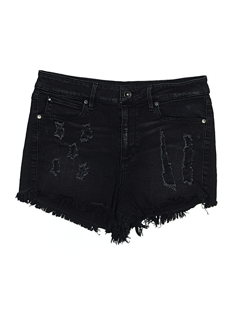 Pre-owned Guess Denim Shorts In Black