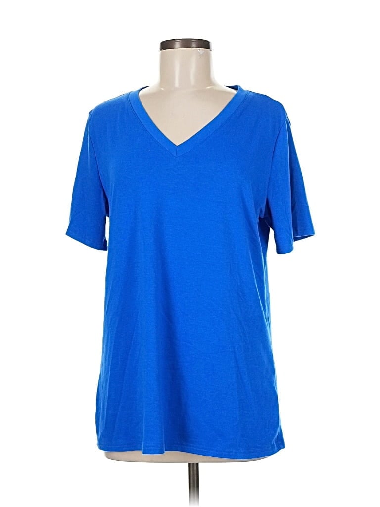 Pre-owned Unbranded Short Sleeve T-shirt In Blue