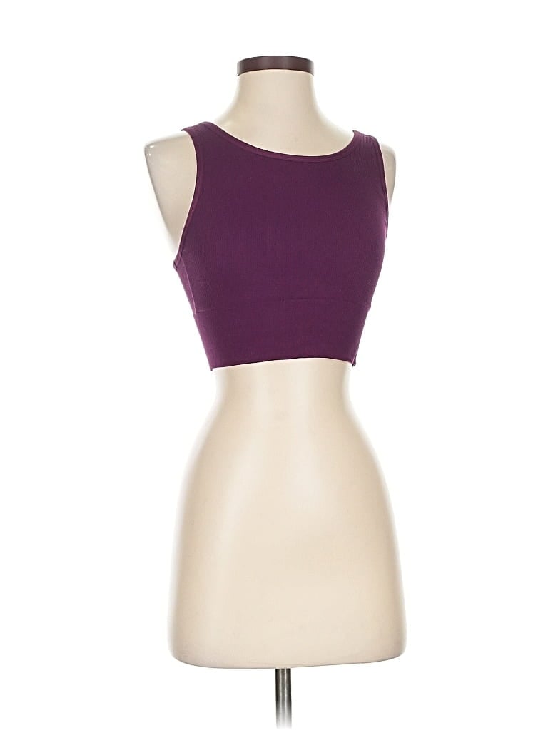 Pre-owned Victoria Sport Tank Top Purple Strapless Neckline Tops