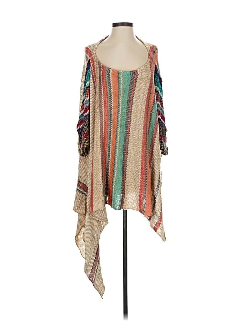 FREE PEOPLE Pre-owned Poncho In Brown