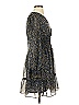 Max Studio 100% Polyester Paisley Blue Cocktail Dress Size XS - photo 4
