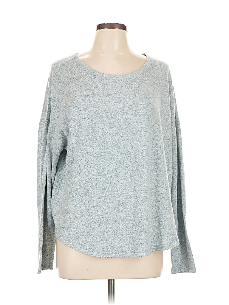 Pre-owned Lucky Brand Pullover Sweater In Gray