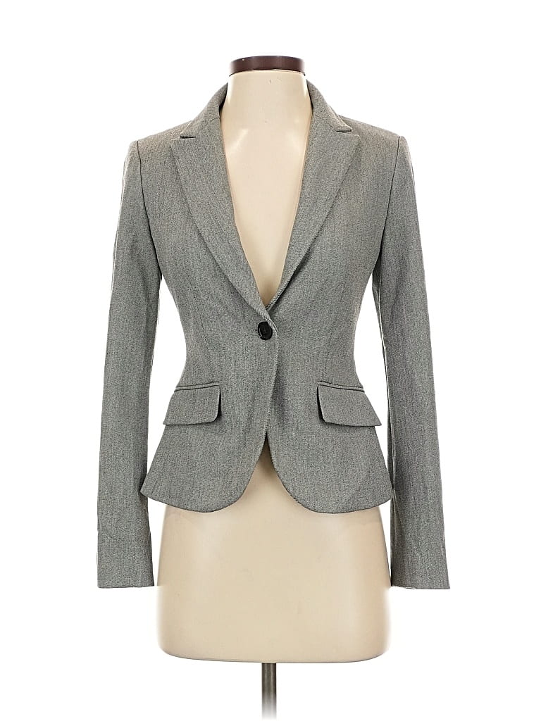 Pre-owned Express Blazer Jacket In Gray
