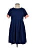 Hayden Solid Blue Casual Dress Size S - photo 1