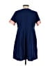 Hayden Solid Blue Casual Dress Size S - photo 2