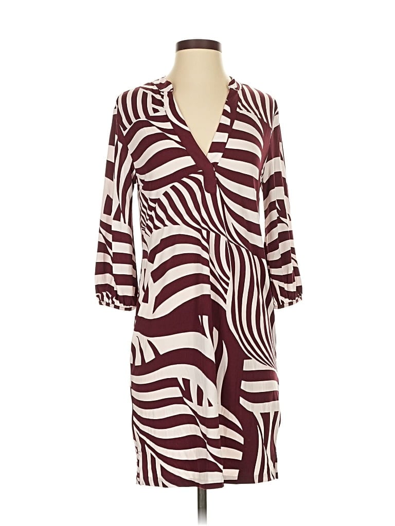 Pre-owned Banana Republic Factory Store Casual Dress In Burgundy