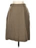 Max Mara 100% Virgin Wool Solid Tan Green Wool Skirt Size 10 - photo 2