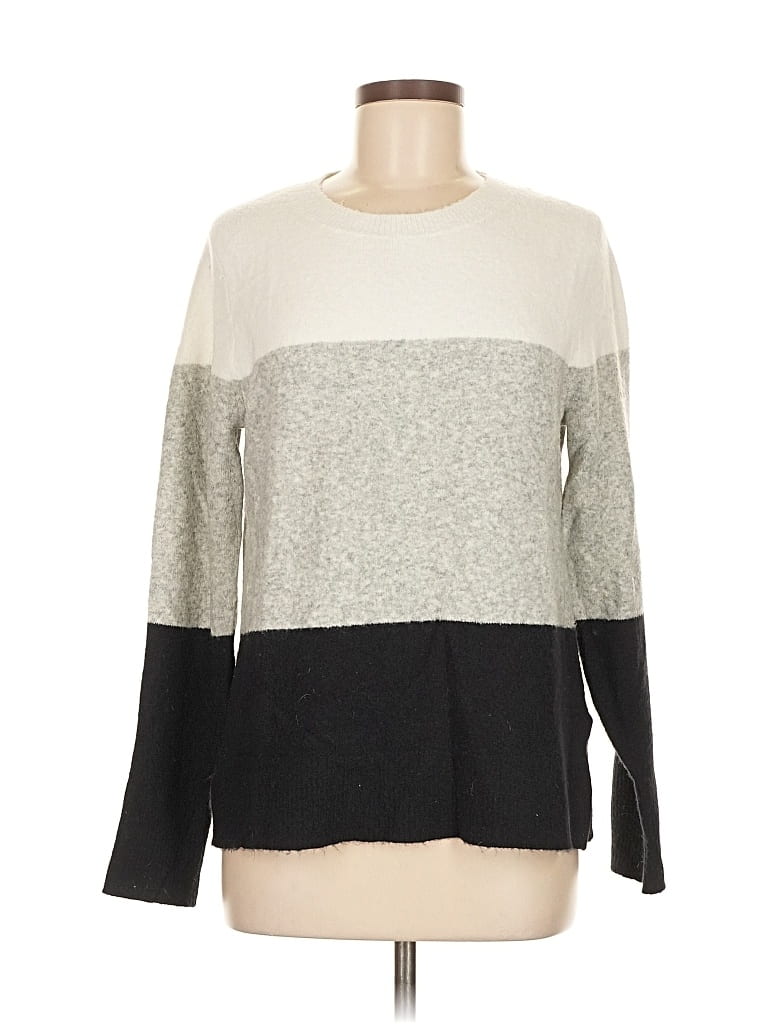 Pre-owned J.crew Factory Store Pullover Sweater In Gray