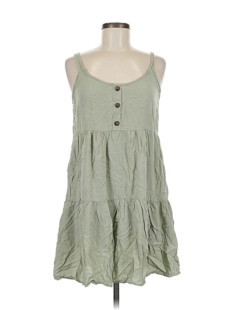 Pre-owned Mahina Casual Dress In Green