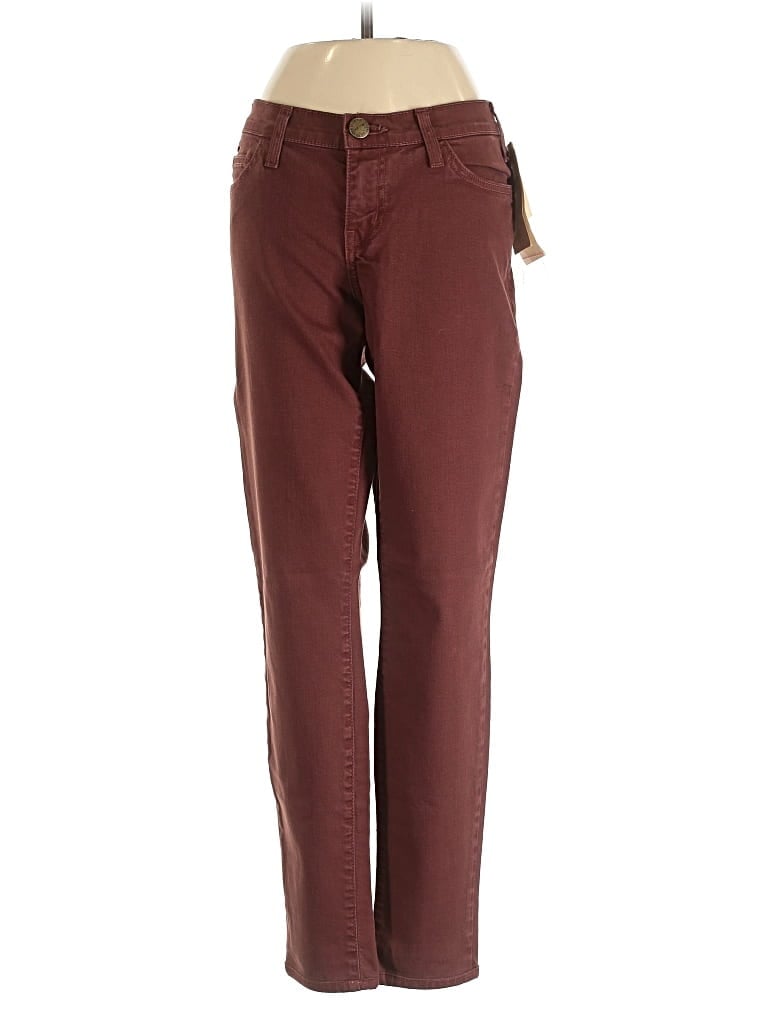 Current Elliott Jeans In Burgundy