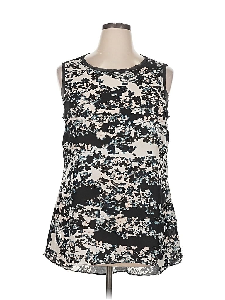 Pre-owned Simply Vera Vera Wang Sleeveless Blouse In Black