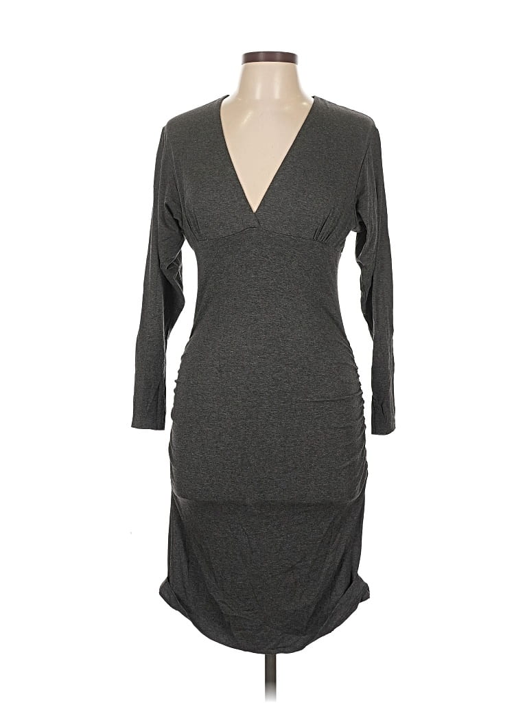 Pre-owned Nicole Miller Collection Casual Dress In Gray