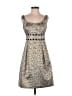 Kay Unger Tweed Silver Cocktail Dress Size 2 - photo 1
