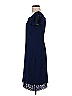 Elle Solid Blue Casual Dress Size S - photo 5