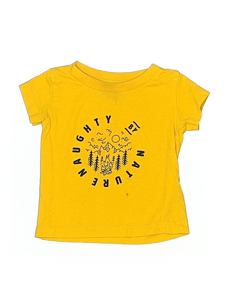 Pre-owned Pact Babies' Short Sleeve T-shirt In Yellow