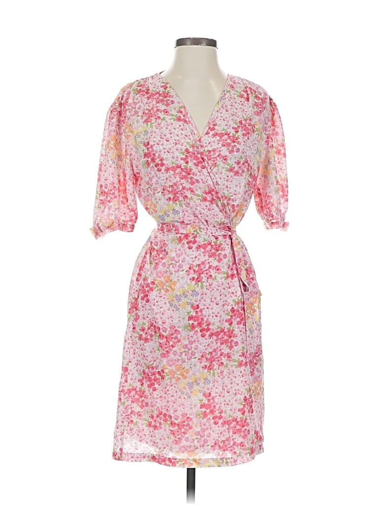 Pre-owned Oscar De La Renta Pink Label Kimono In Pink