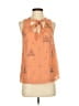 Akemi + Kin 100% Polyester Orange Sleeveless Blouse Size XS - photo 1