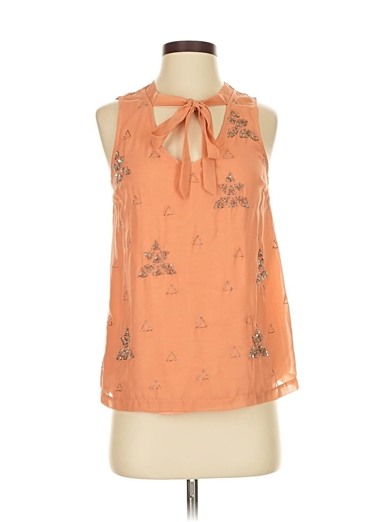 Pre-owned Akemi + Kin Sleeveless Blouse In Orange