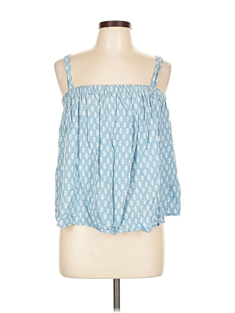 Pre-owned Old Navy Sleeveless Blouse In Blue