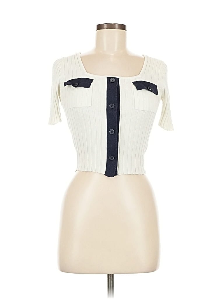 MOUSSY Pre-owned Short Sleeve Turtleneck In White