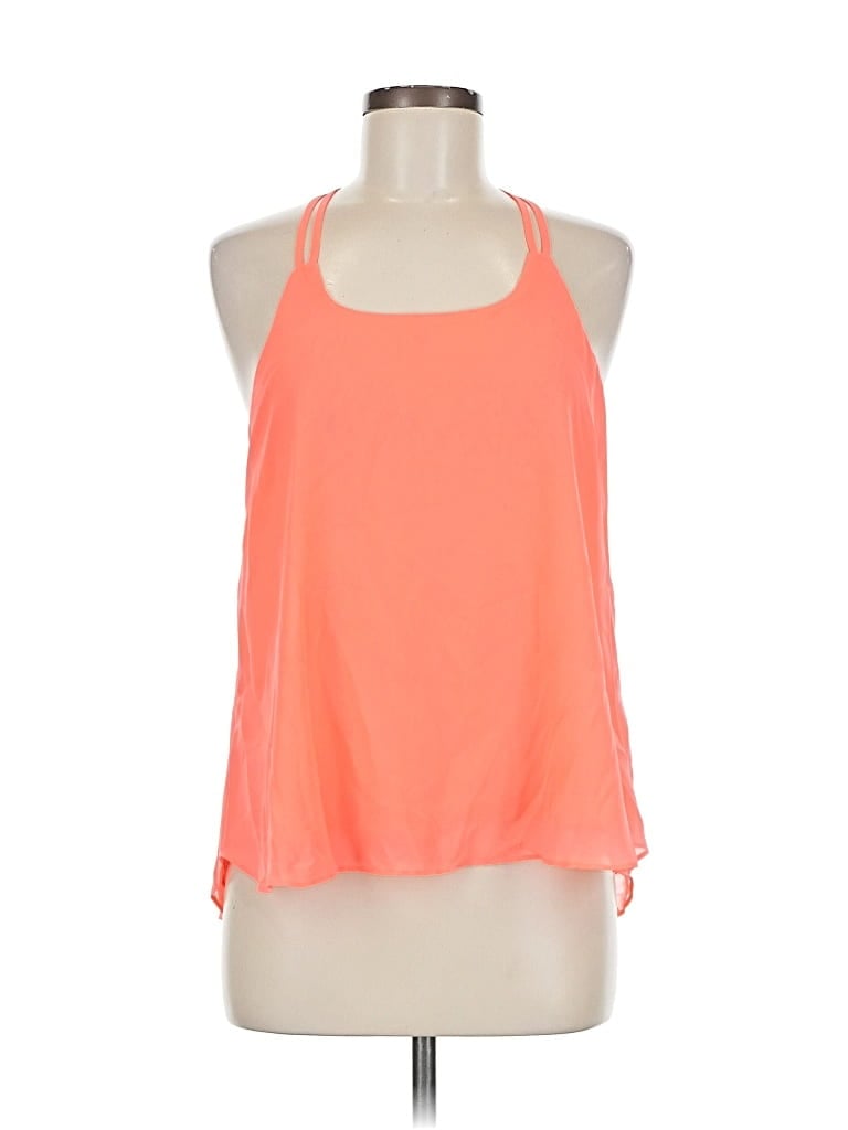 Pre-owned Mine Sleeveless Blouse In Orange