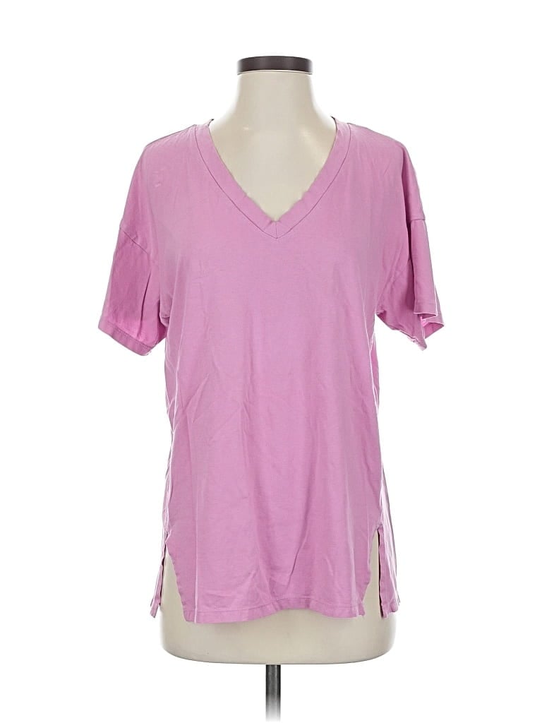 Pre-owned Z By Zella Short Sleeve T-shirt In Purple