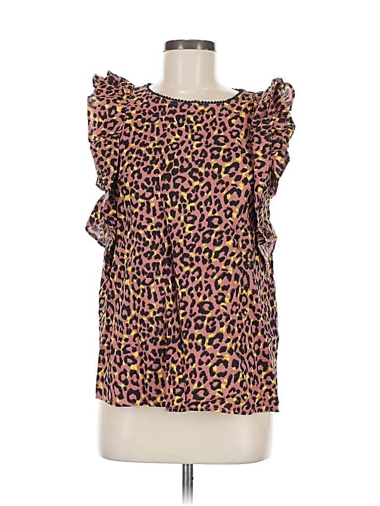 Pre-owned Ann Taylor Loft Sleeveless Blouse In Pink