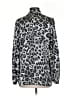 MICHAEL Michael Kors 100% Polyester Animal Print Silver Long Sleeve Blouse Size S - photo 2