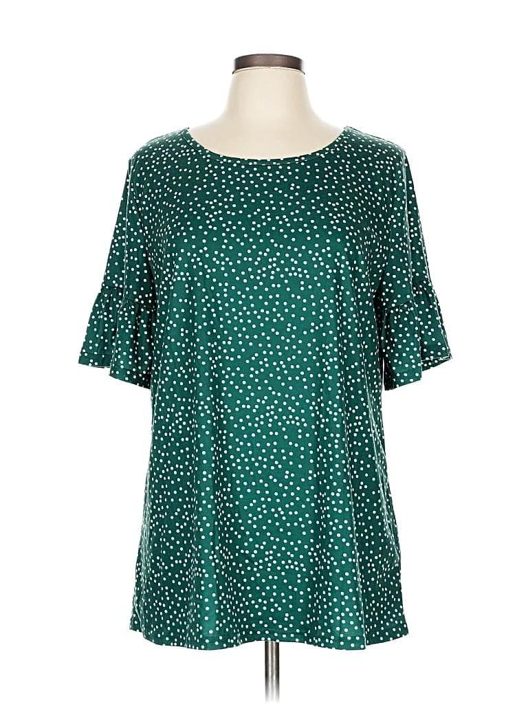 Pre-owned Tickled Teal Short Sleeve T-shirt In Green