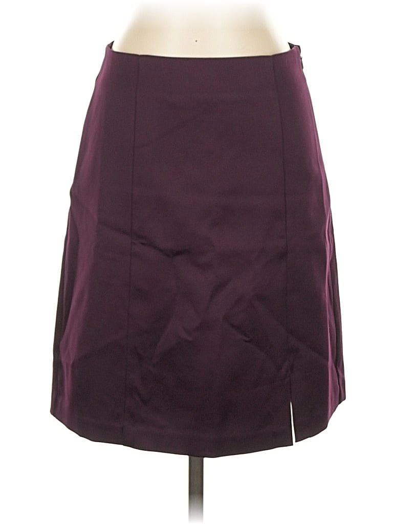 Pre-owned Ann Taylor Loft Casual Skirt In Burgundy