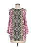 Apt. 9 100% Polyester Pink 3/4 Sleeve Blouse Size M - photo 2