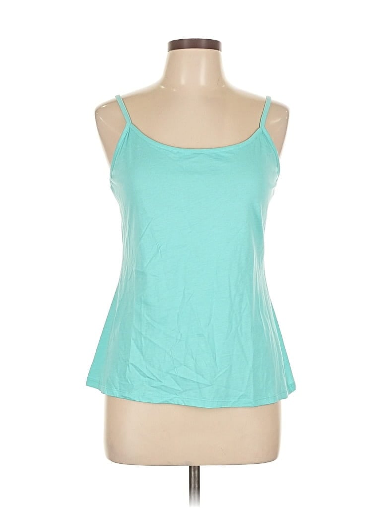 Click to view more detailed imagery on our partner's website Pre-owned Style & Co Tank Top Teal Strapless Neckline Tops In Blue