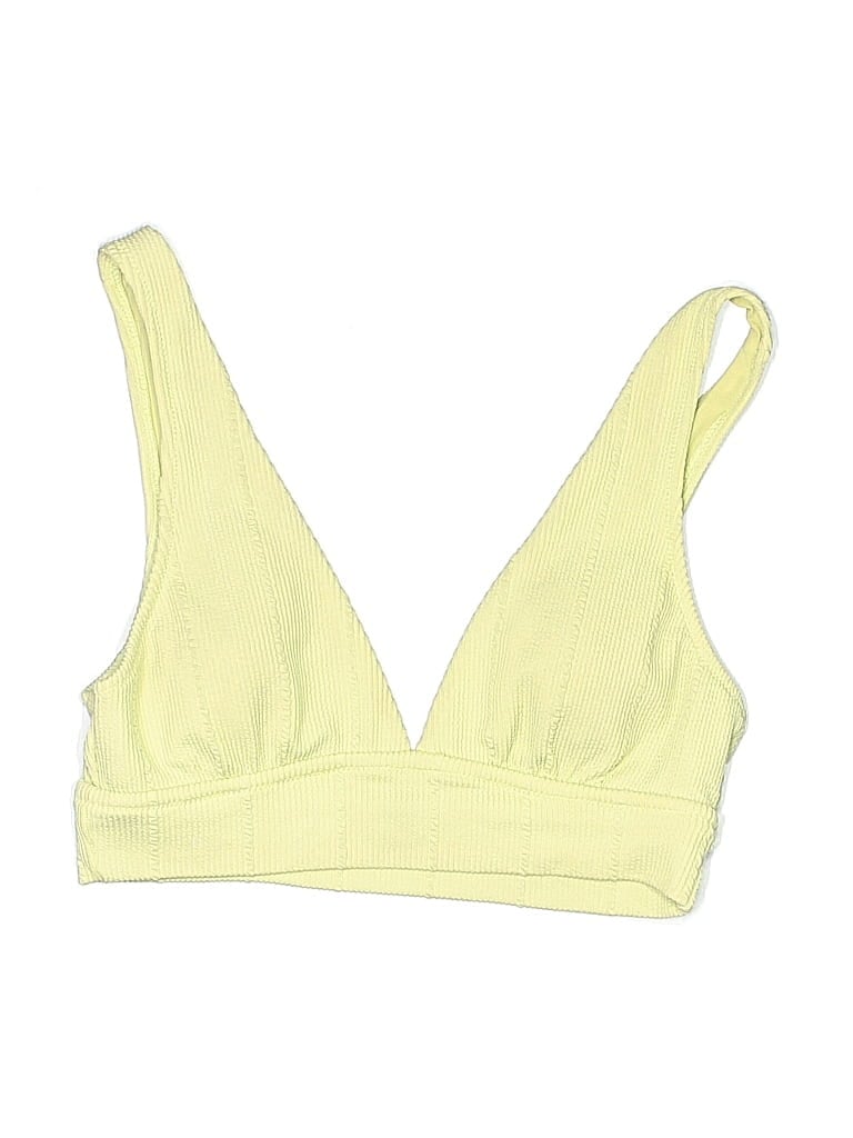 Pre-owned Aerie Swimsuit Top Yellow Swimwear