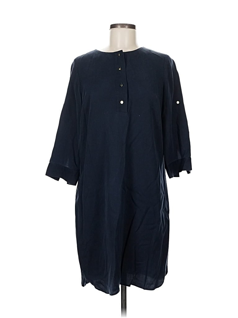 Pre-owned Ann Taylor Casual Dress In Blue
