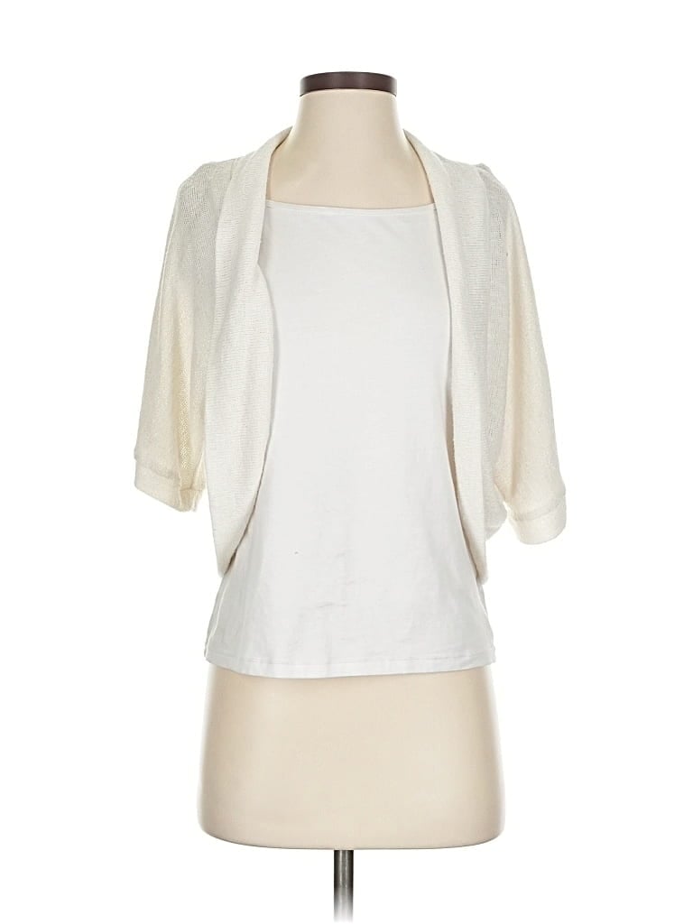 Pre-owned Agb Short Sleeve Blouse In White