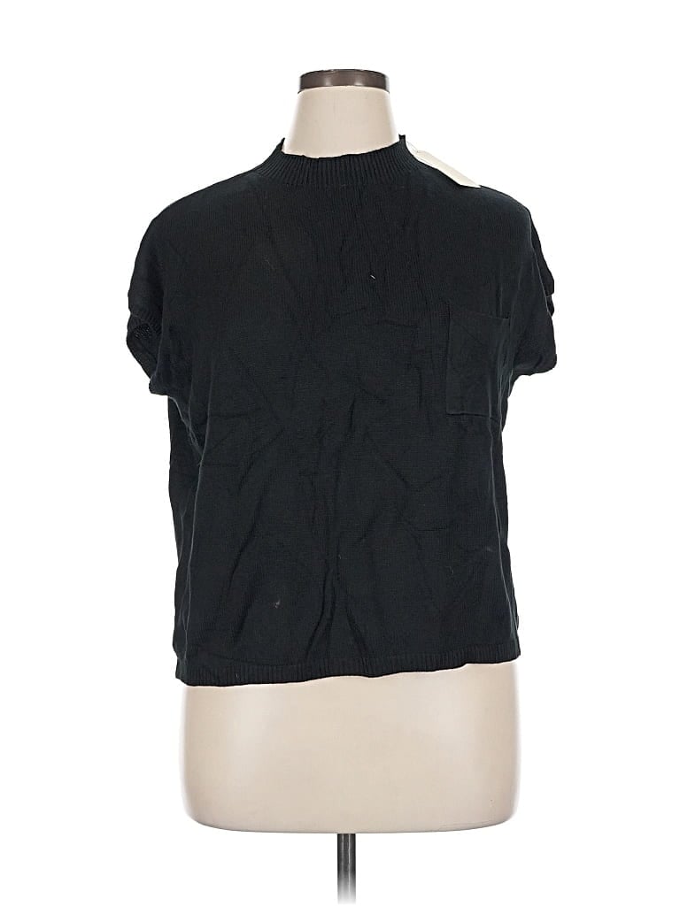 Pre-owned Ekouaer Cardigan Sweater In Black