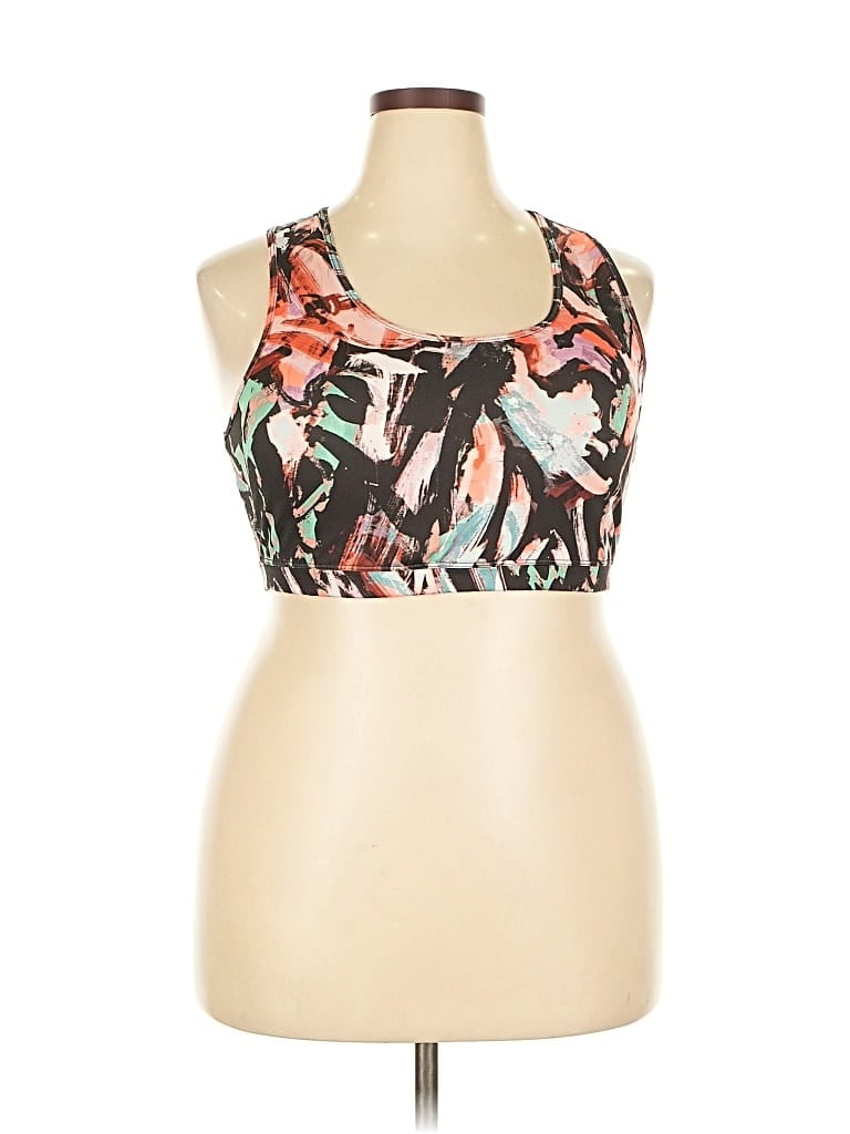 Pre-owned Zelos Tank Top Brown Halter Neckline Tops