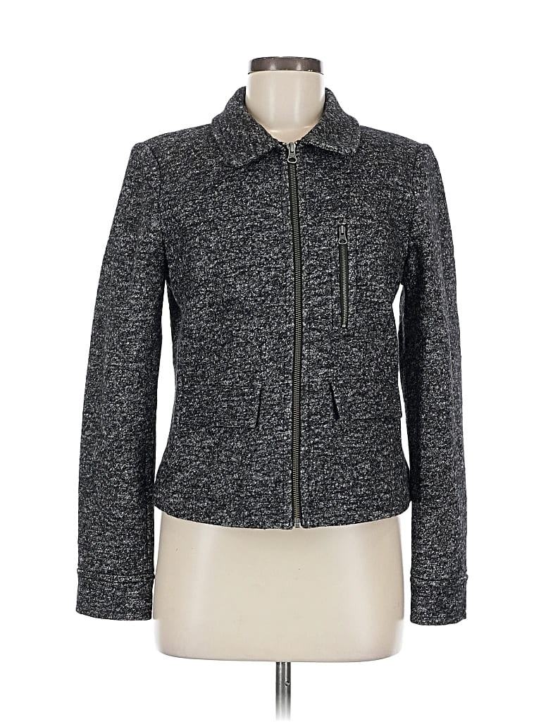 Pre-owned Ann Taylor Loft Jacket In Gray