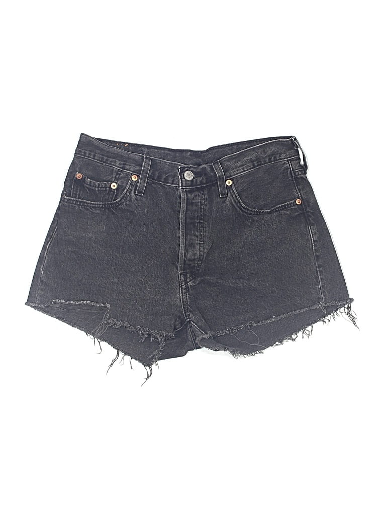 Pre-owned Levi's Denim Shorts In Gray
