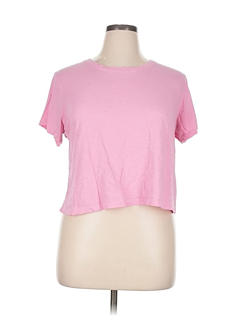 Pre-owned Athleta Short Sleeve T-shirt In Pink