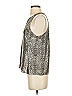 Design Lab Lord & Taylor Silver Sleeveless Blouse Size S - photo 5