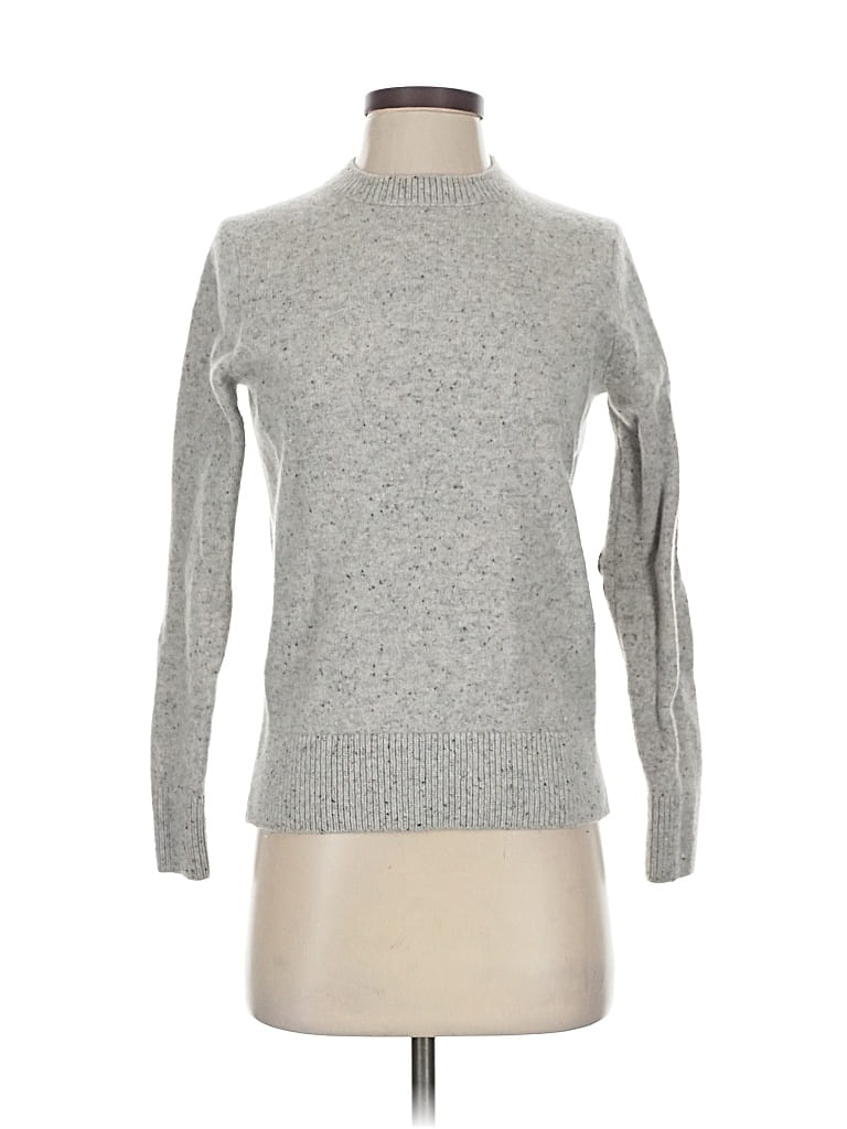 Pre-owned J.crew Factory Store Wool Pullover Sweater In Gray