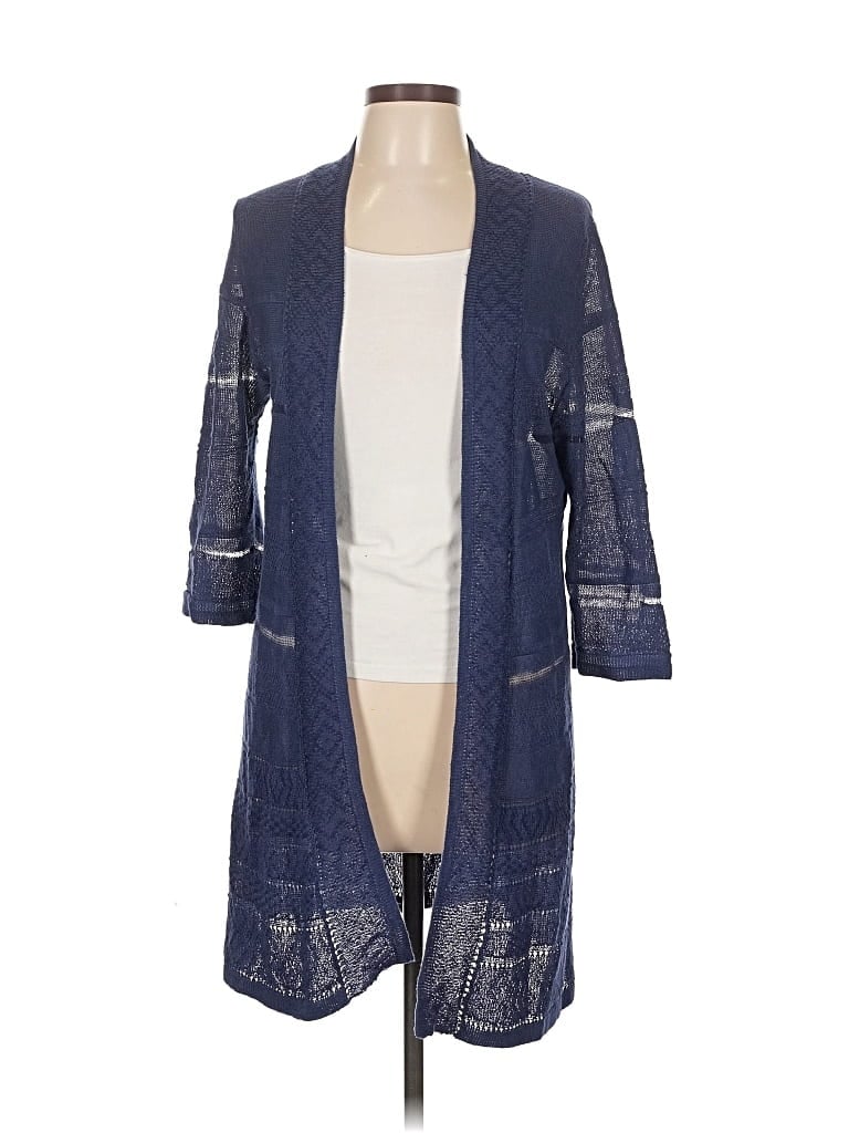 Pre-owned Coldwater Creek Cardigan Sweater In Blue
