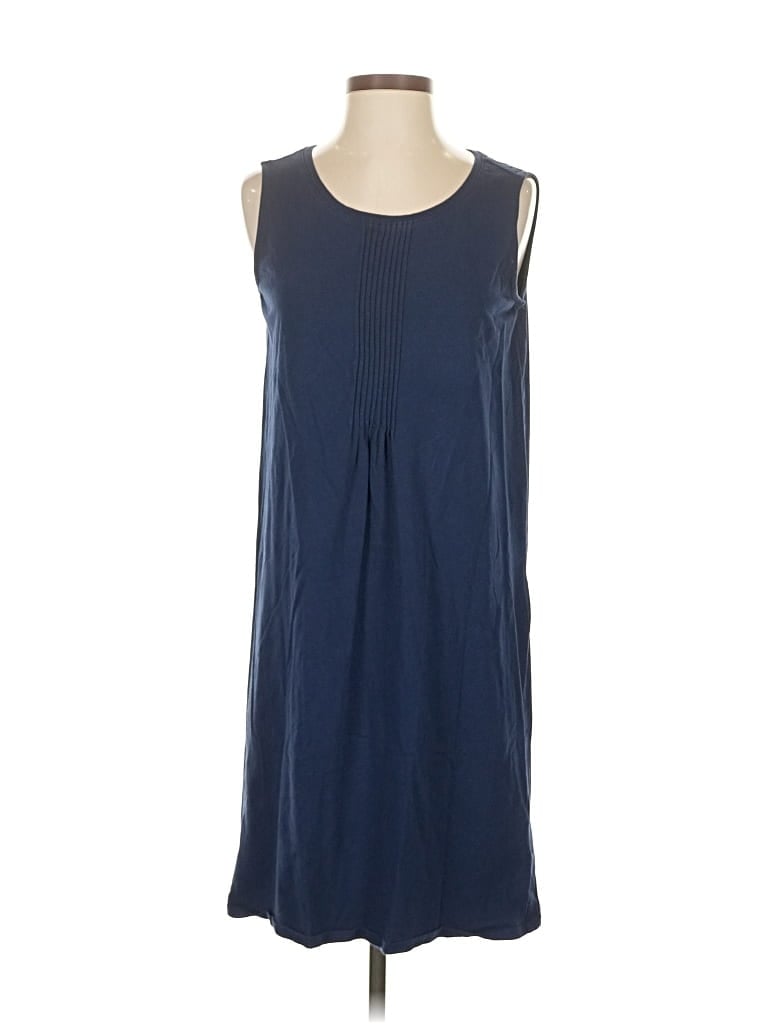 Pre-owned Lands' End Casual Dress In Blue