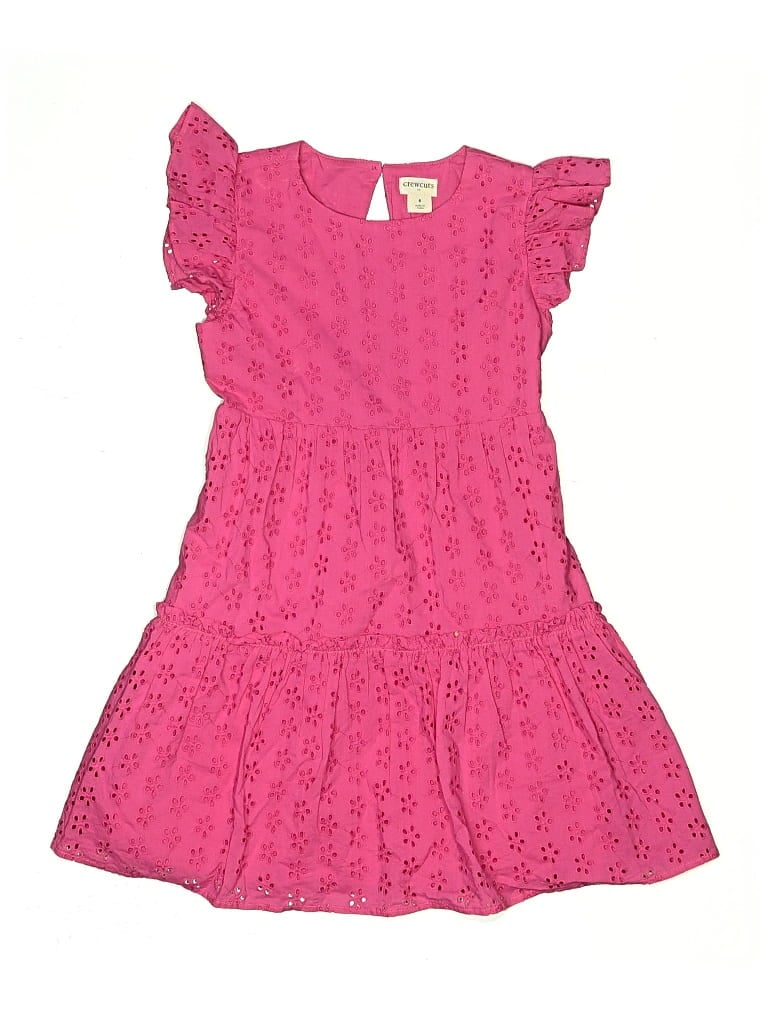 Pre-owned Crewcuts Outlet Kids' Dress In Pink